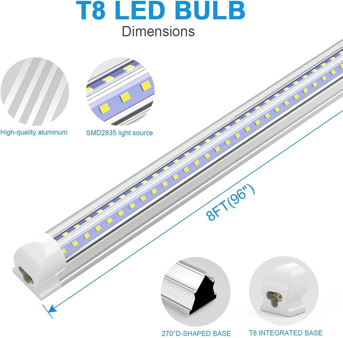 V shape deals led tube light